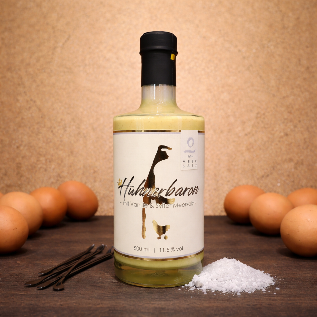 Hühnerbaron Vanille und Sylter Meersalz